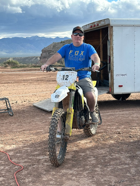 Dean Haight on a dirt bike. | Courtesy Mike Anderson