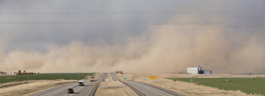 Interstate 15, as seen from West 113th North's overpass on Saturday, March 14, 2026.