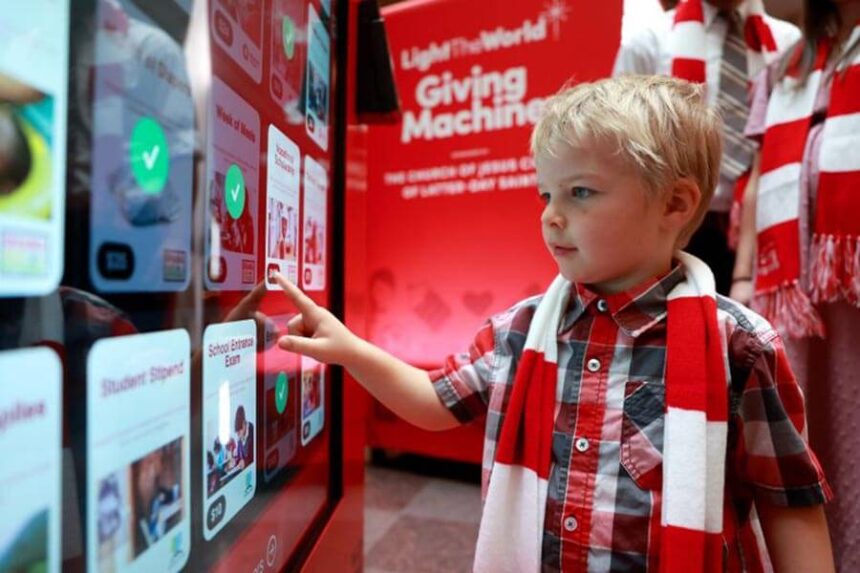 child and Giving Machine