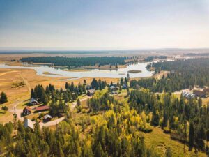 Aerial view of Harriman State Park and Island Park | Courtesy Visit Idaho