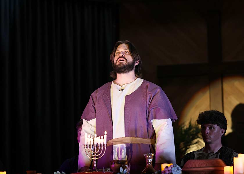The actor portraying Jesus in "A Living Last Supper." | Courtesy Jonathan Dinger