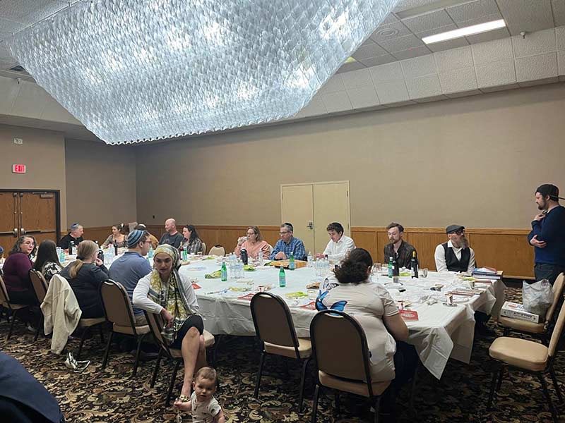 People at Passover Seder in Idaho Falls in 2025. | Courtesy photo