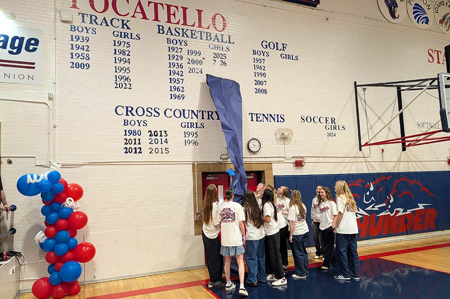 Pocatello girls basketball team unveils championship numbers