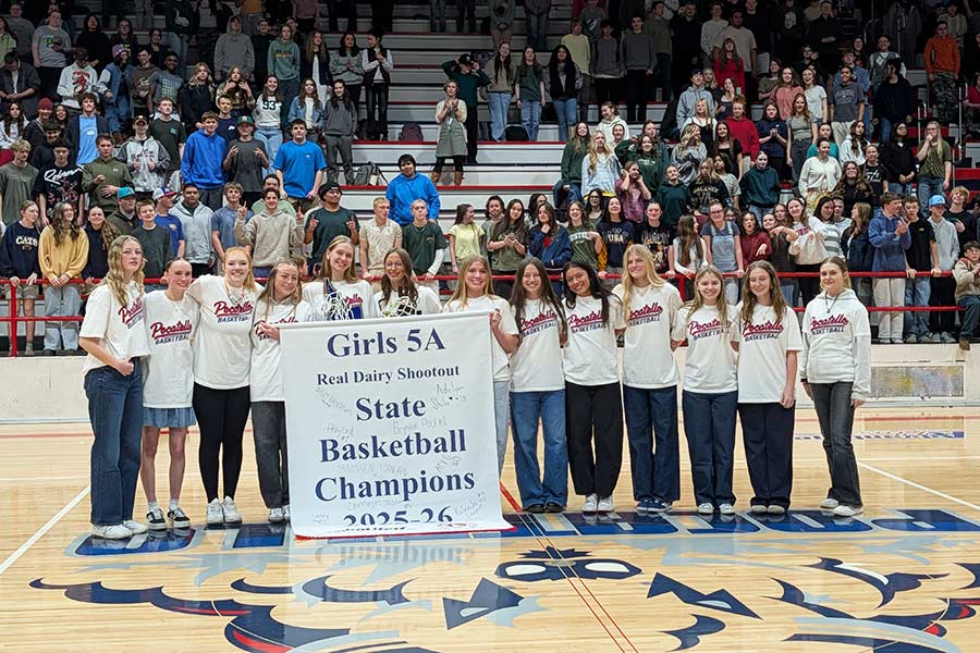 Poky High celebrates winter state champs with single assembly