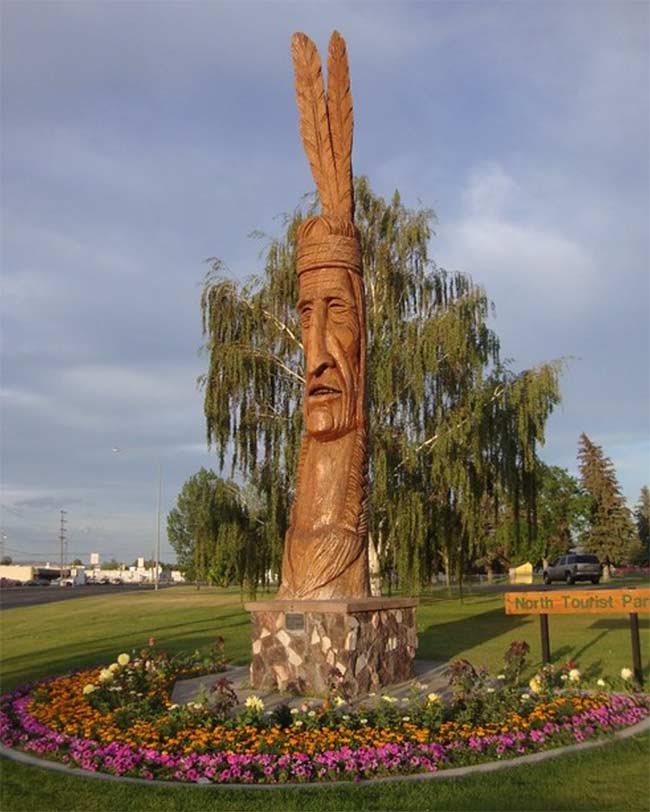 The Native American totem at North Tourist Park in Idaho Falls | Courtesy photo