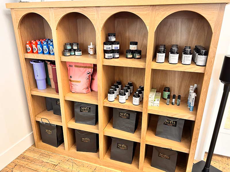 Health supplements on display at Nuvia Wellness in Idaho Falls | Rett Nelson, EastIdahoNews.com