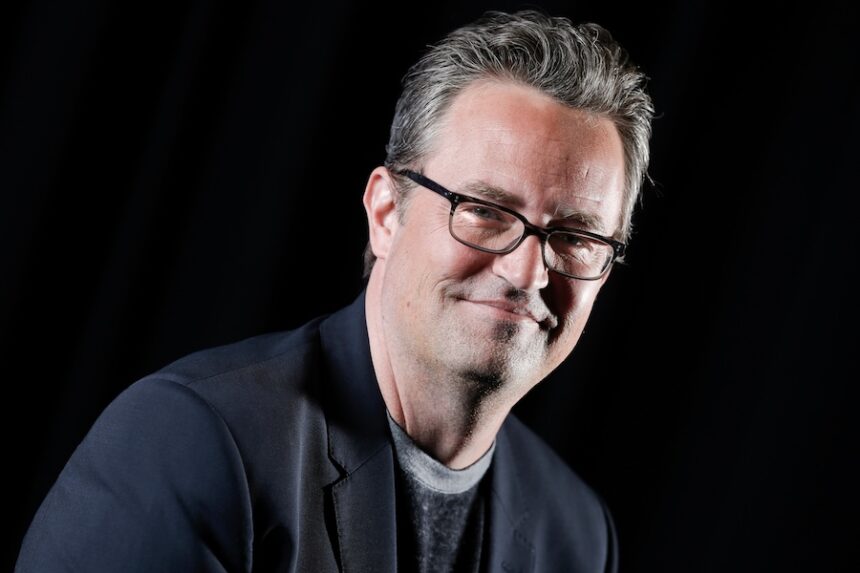 FILE - Matthew Perry poses for a portrait in New York on Feb. 17, 2015.