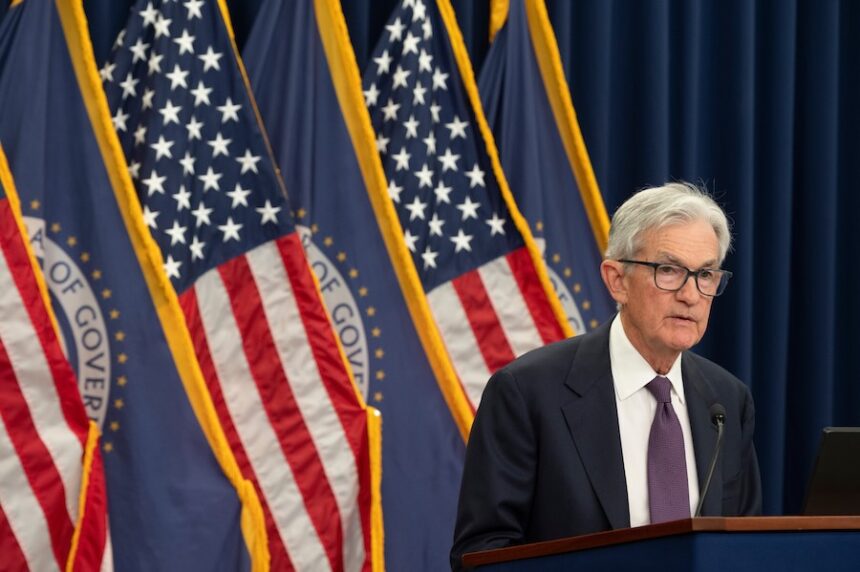 Federal Reserve Chairman Jerome Powell speaks at a news conference at the Federal Reserve following the Federal Open Market Committee meeting in Washington, Wednesday, April 29, 2026.