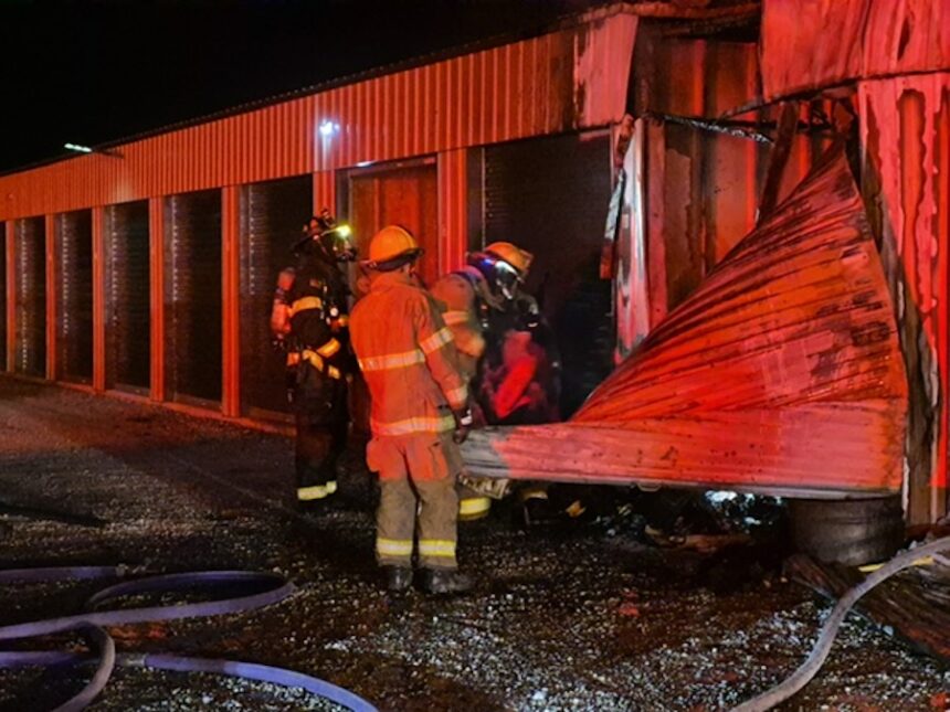 Storage unit fire
