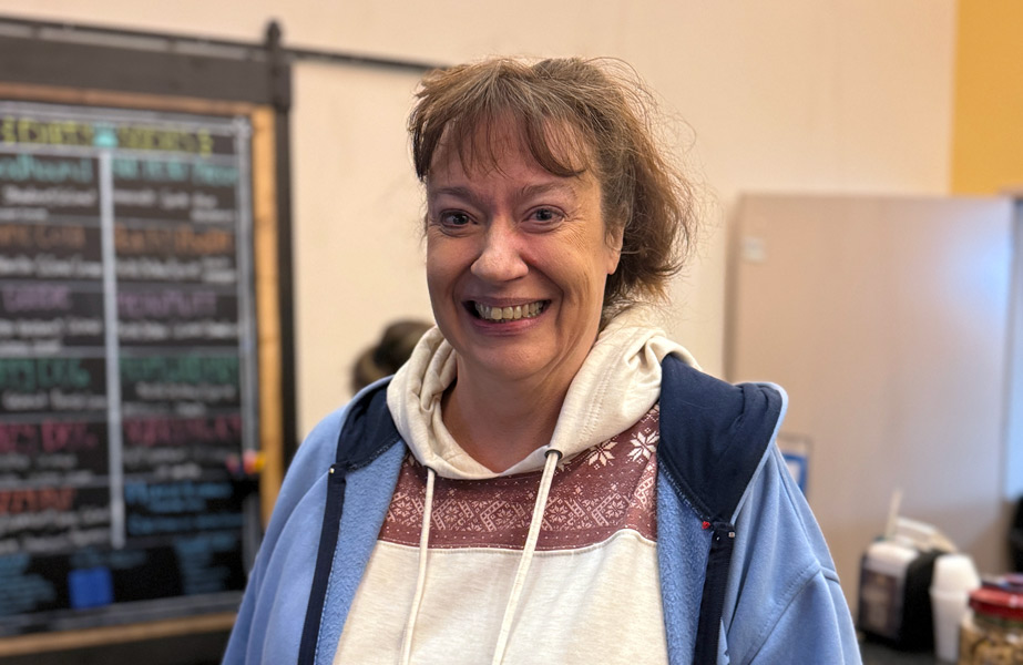 Becky Keiser in April, 2026 at Hops N' Paws, where she hosts trivia every Wednesday night. | Kaitlyn Hart, EastIdahoNews.com