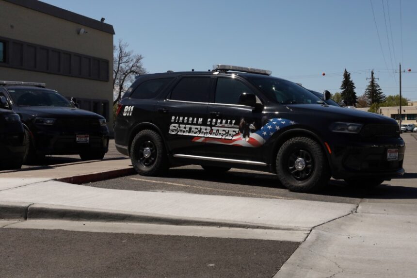 Passenger side view of Bingham County Sheriff's vehicle in Blackfoot, Idaho. | Michael Carruth, EastIdahoNews.com