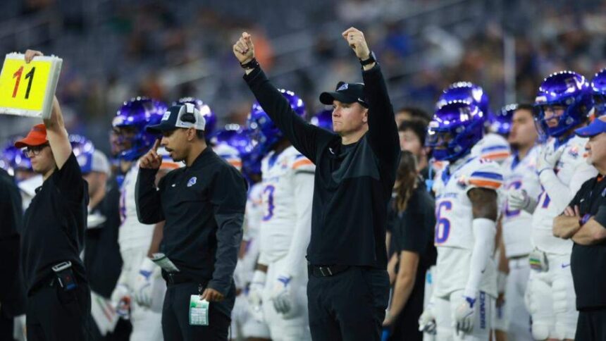 Boise State football coach Spencer Danielson talks about his contract extension. | Idaho Statesman.