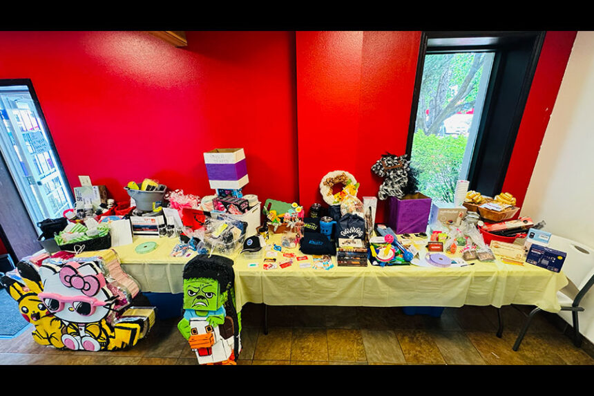 Raffle items from the Camp Hayden Benefit in 2025. | Courtesy Michelle Perez