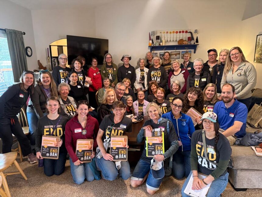 About 1,200 Idahoans United for Women and Families volunteers helped gather signatures for a ballot initiative seeking to end Idaho’s abortion ban. | Courtesy Melanie Folwell, Idahoans United