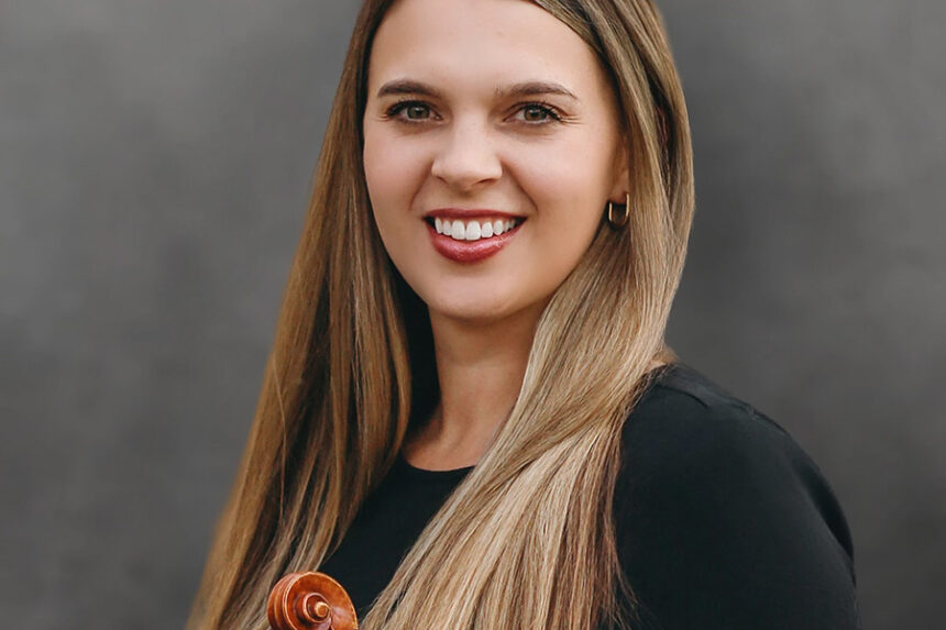 Ariel Loveland, conductor of the Idaho Falls Youth Symphony Orchestra