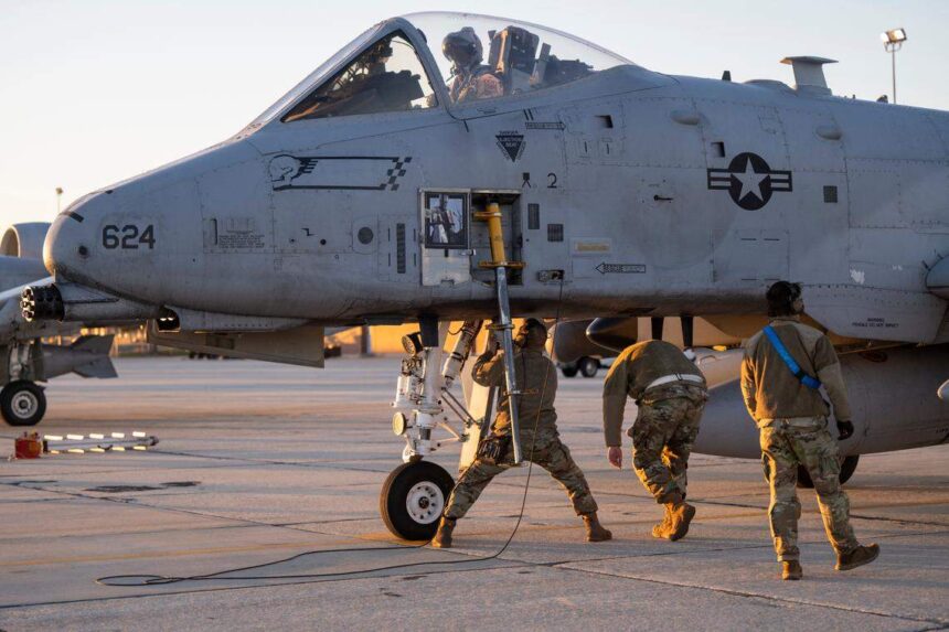 A-10 Thunderbolt II’s from the 124th Fighter Wing of the Idaho Air National Guard previously went to the Middle East in March 2025. Tech. Sgt. Mercedee Wilds | U.S. Air National Guard