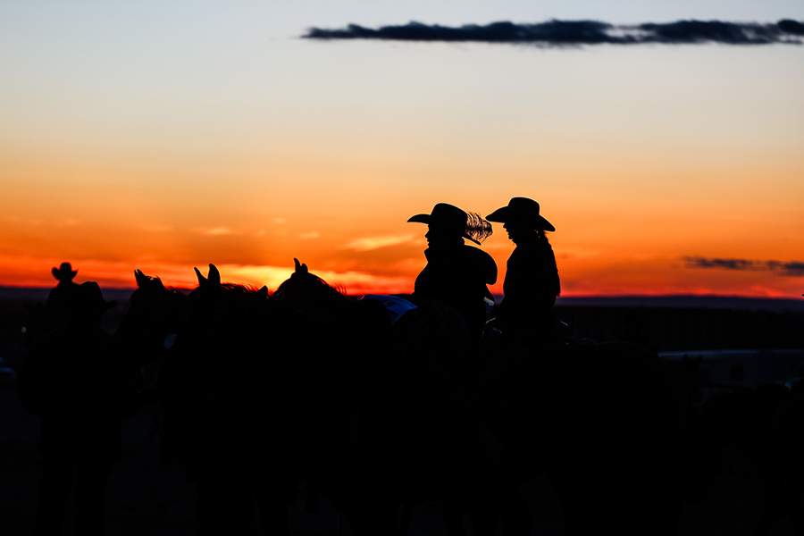 Rodeo sunset