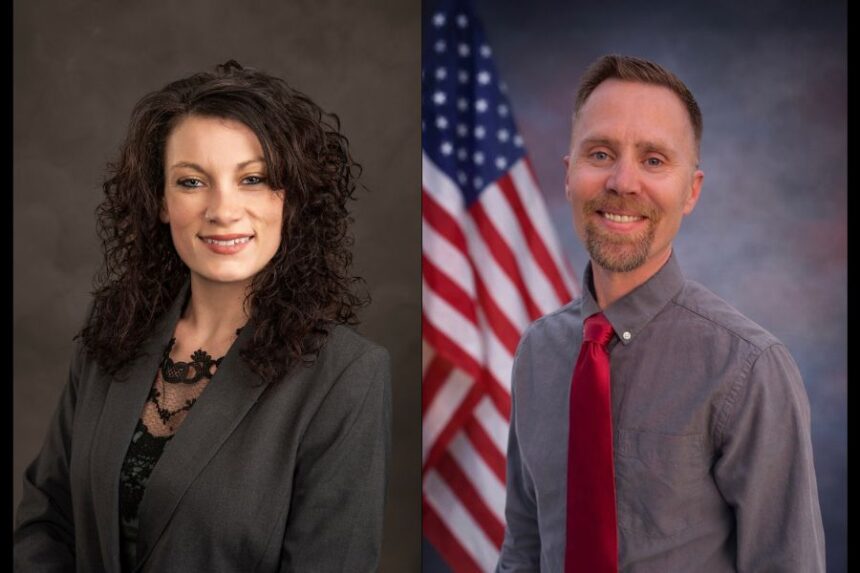 Current Bonneville County Coroner Shante Sanchez (left) is running against Tim Schuijt (right), a medical professional and former ER nurse. | Courtesy photos