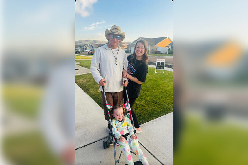 Abby Hayball with her family