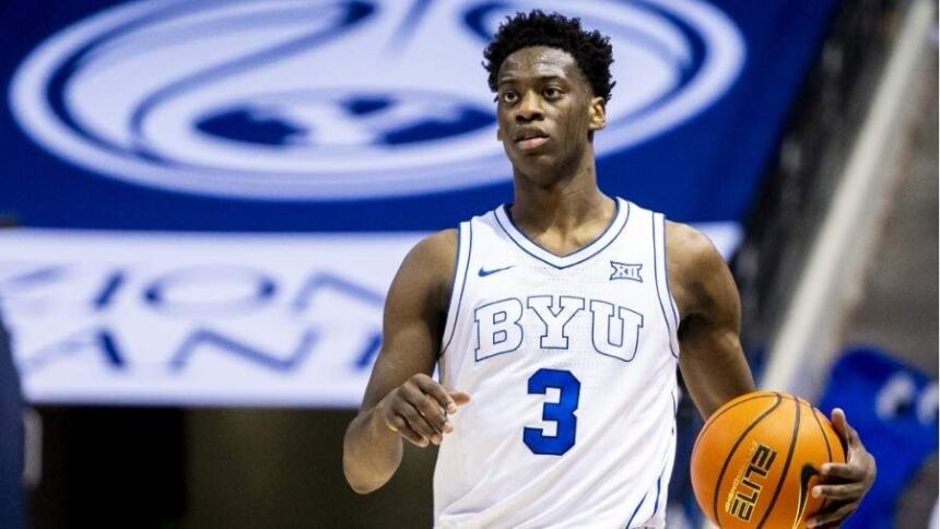 BYU basketball star AJ Dybantsa makes it official, he has declared for the 2026 NBA Draft. (Isaac Hale, Deseret News)