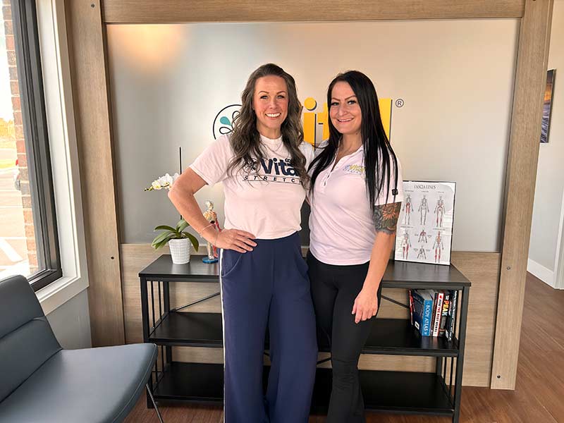 The Vital Stretch Manager Katie Smith, left, and practitioner Kelsi Schlenker | Rett Nelson, EastIdahoNews.com