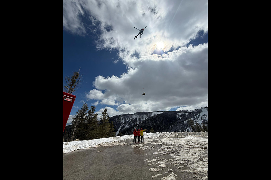 Teton County Search and Rescue Wyoming during one of the rescues. | TSCAR Facebook page