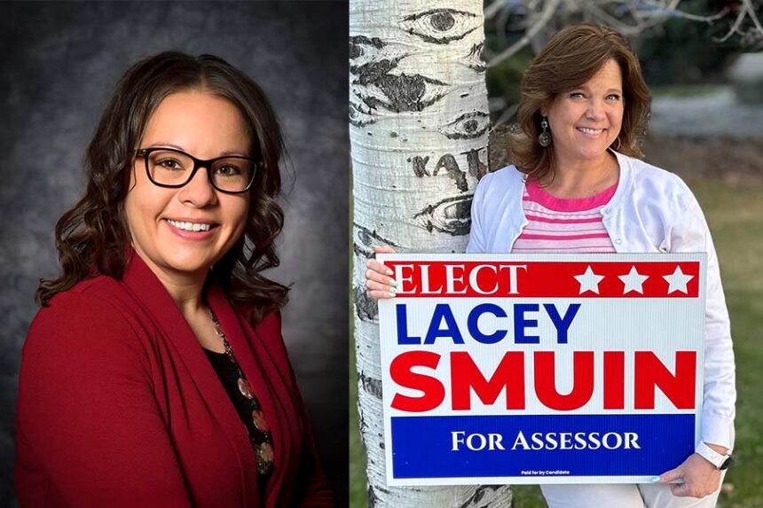 Incumbent Republican Jefferson County Assessor Jessica Roach, left, is facing off with Lacey Smuin in the primary. | Courtesy photos