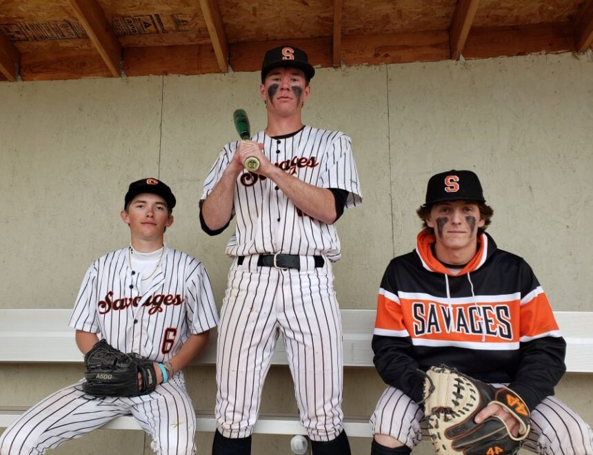 Led by Cody Cox, Clayton Allen and Eli Pakuer, the Salmon baseball team is off to its best start in program history. | Allan Steele, EastIdahoSports.com.