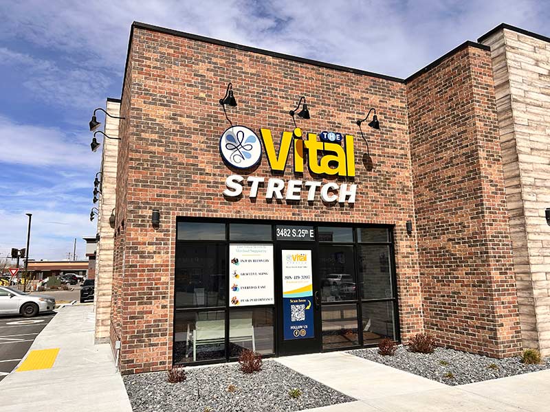 The Vital Stretch storefront at 3482 South 25th East in Idaho Falls. | Rett Nelson, EastIdahoNews.com