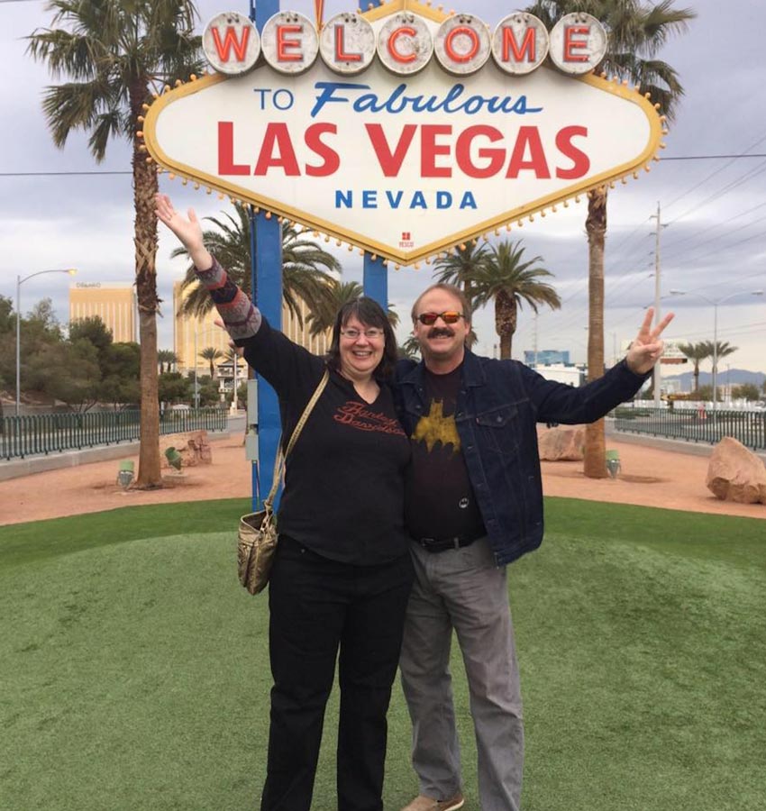 Becky and Dennis Keiser on vacation in Las Vegas, Nevada. | Courtesy of Becky Keiser