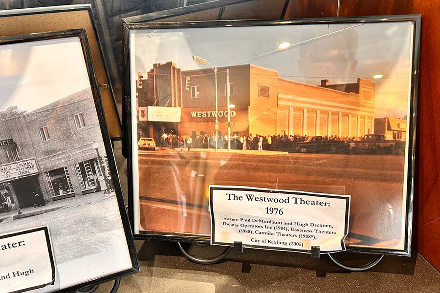 A photo on display shows a crowd outside what was then Westwood Theater in 1977 for the premiere of "Star Wars." | Rett Nelson, EastIdahoNews.com