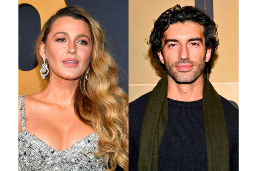 Blake Lively appears at the SNL50: The Anniversary Special at Rockefeller Plaza in New York on Feb. 16, 2025, left, and Justin Baldoni appears at a special screening of "The Boys in the Boat" in New York on Dec. 13, 2023.