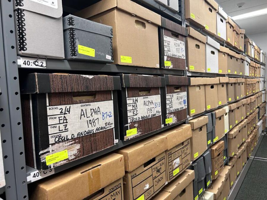 Boise State University’s Albertsons Library is home to the Special Collection and Archive materials relating to Cecil D. Andrus, the longest-serving governor in Idaho history. | Christina Lords, Idaho Captial Sun
