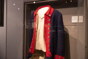 A revolutionary war costume is seen in the Museum of Idaho. This costume was used in the film "The Patriot" starring Mel Gibson. | Cody Roberts, EastIdahoNews.com