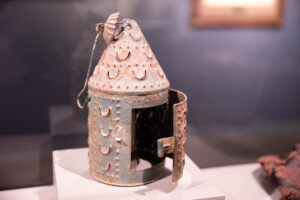 An 18th-century punched tin lantern is seen in the Museum of Idaho. This is similar to those hung in the steeple of Old North Church in Boston on the night of Paul Revere's famous ride. | Cody Roberts, EastIdahoNews.com