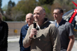 Clay Prince, Madison Memorial Hospital's chief medical officer, speaks during Tuesday's ribbon-cutting. | Cody Roberts, EastIdahoNews.com