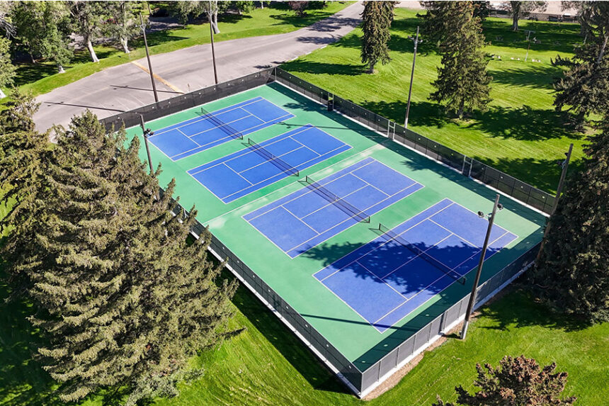 A pickleball court is seen in Tautphaus Park. | Courtesy Image