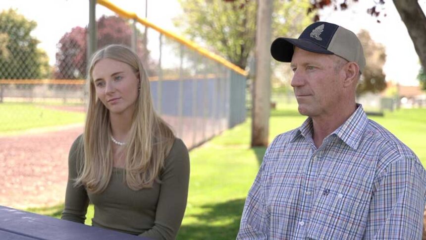 Paige Tekippe, left, and her father, Tim Tekippe, are being honored as heroes after saving lives when a truck went off Arrowrock Road and into a reservoir in March. | Keith Burrell, KIVI