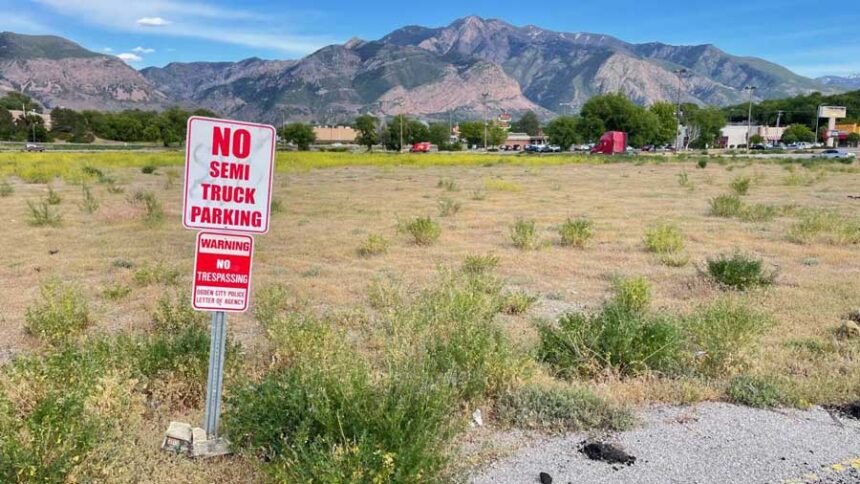 An Idaho firm has acquired a long-vacant site off 12th Street and Wall Avenue in Ogden and plans to redevelop the location, probably with new retailers. The site is pictured Wednesday, May 20, 2026.