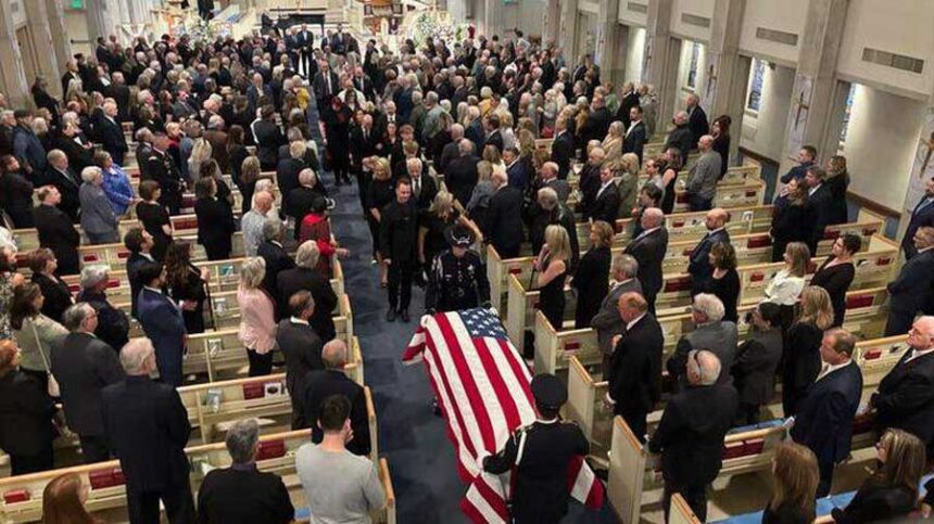 The life of the late Idaho Gov. Dirk Kempthorne was honored with a funeral service at the Cathedral of the Rockies in Boise on Saturday, May 16, 2026.