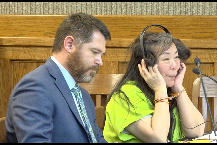 Xue Fang Lu during her sentencing for prostitution trafficking. | Kaitlyn Hart, EastIdahoNews.com