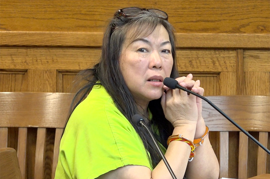 Xue Fang Lu during her sentencing for prostitution trafficking. | Kaitlyn Hart, EastIdahoNews.com