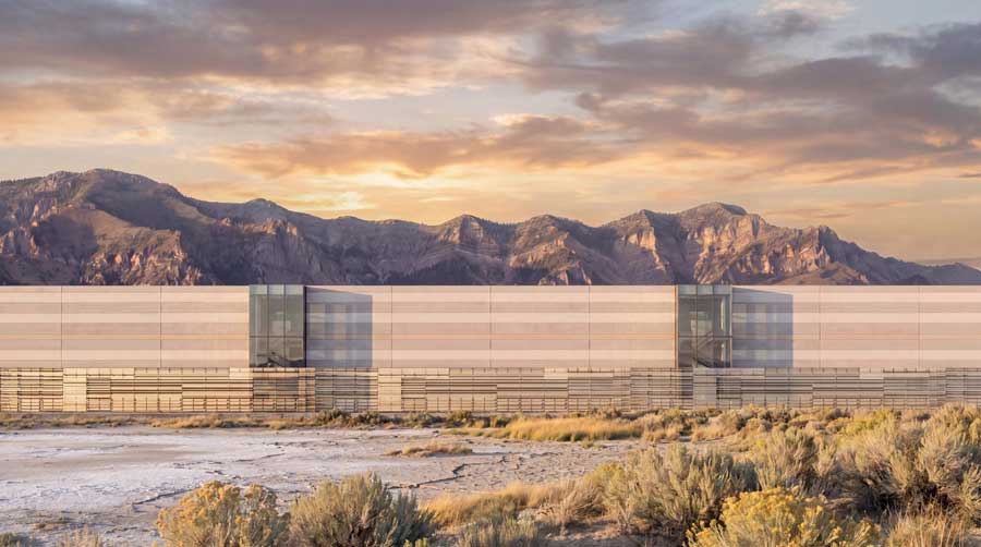 Rendering shows an initial vision of the Stratos Project, a proposed data center campus project proposed in Utah.