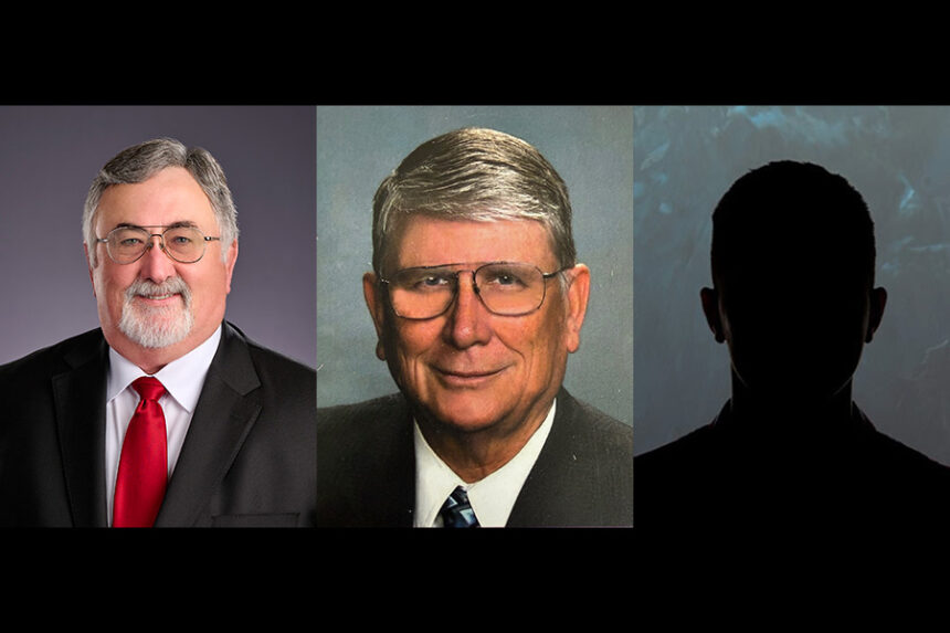 Representative Rick Cheatum, Mike Saville and James Lamborn