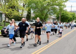 Special Olympic runners