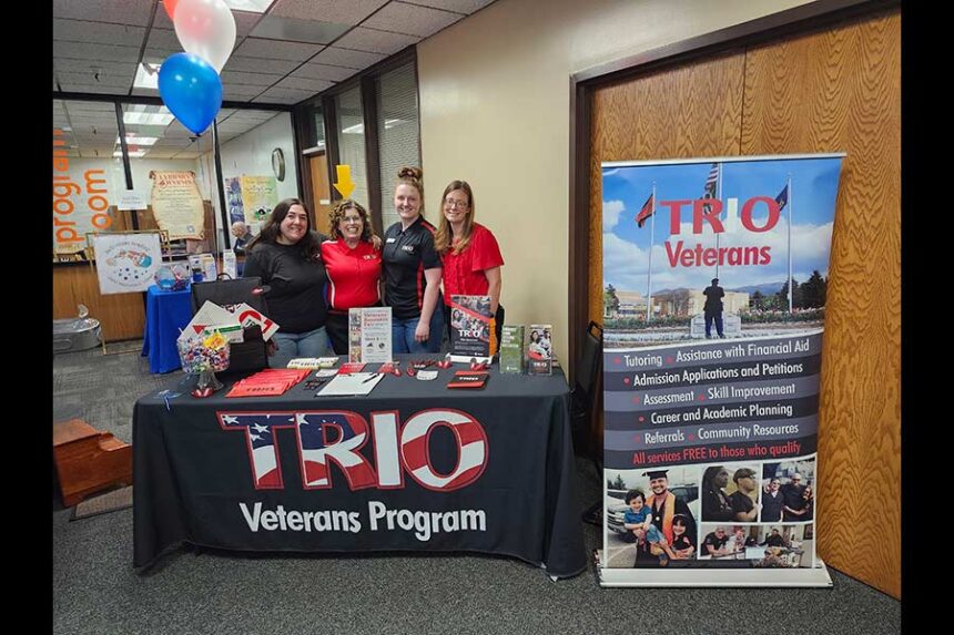 TRIO staff pose for a photo at last year's military resource fair | Courtesy Josh Badger