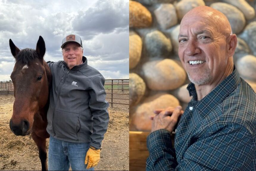 Kent Jeppesen (left) is running against David Bloxham (right) for a seat on the Fremont County Commissioner Board. | Courtesy photos