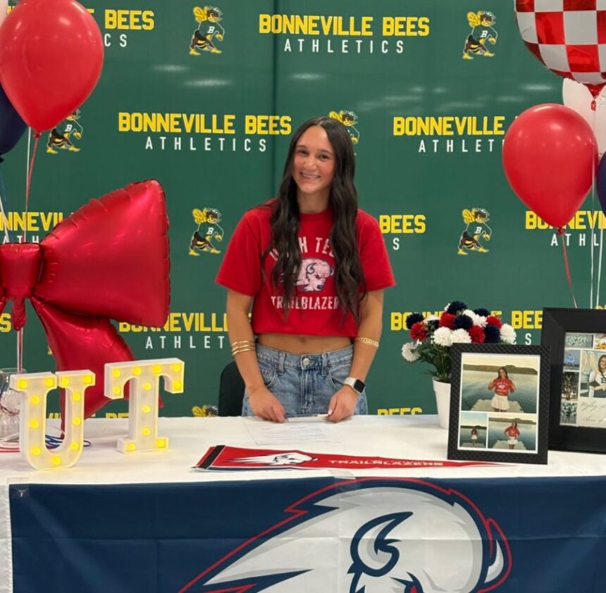 Bonneville's Myley Lords signed to cheer at Utah Tech. | Courtesy photo.