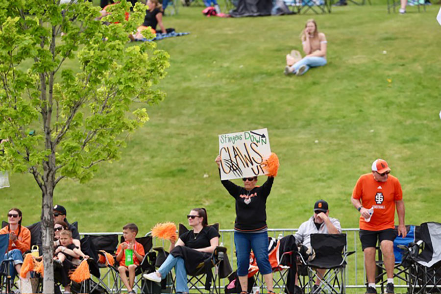 ISU softball fan sign