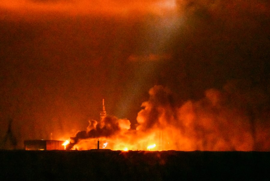 WATCH: Blue Origin rocket explodes during ground test